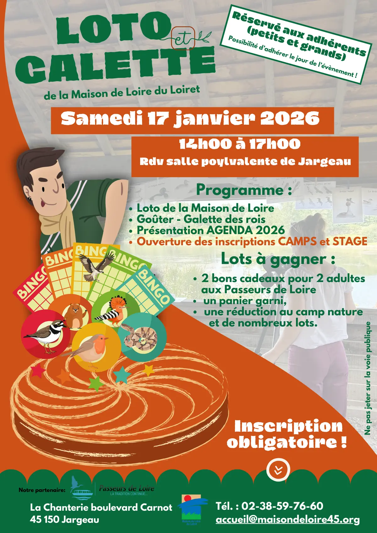 Evènement (public adhérents) : Loto Galette