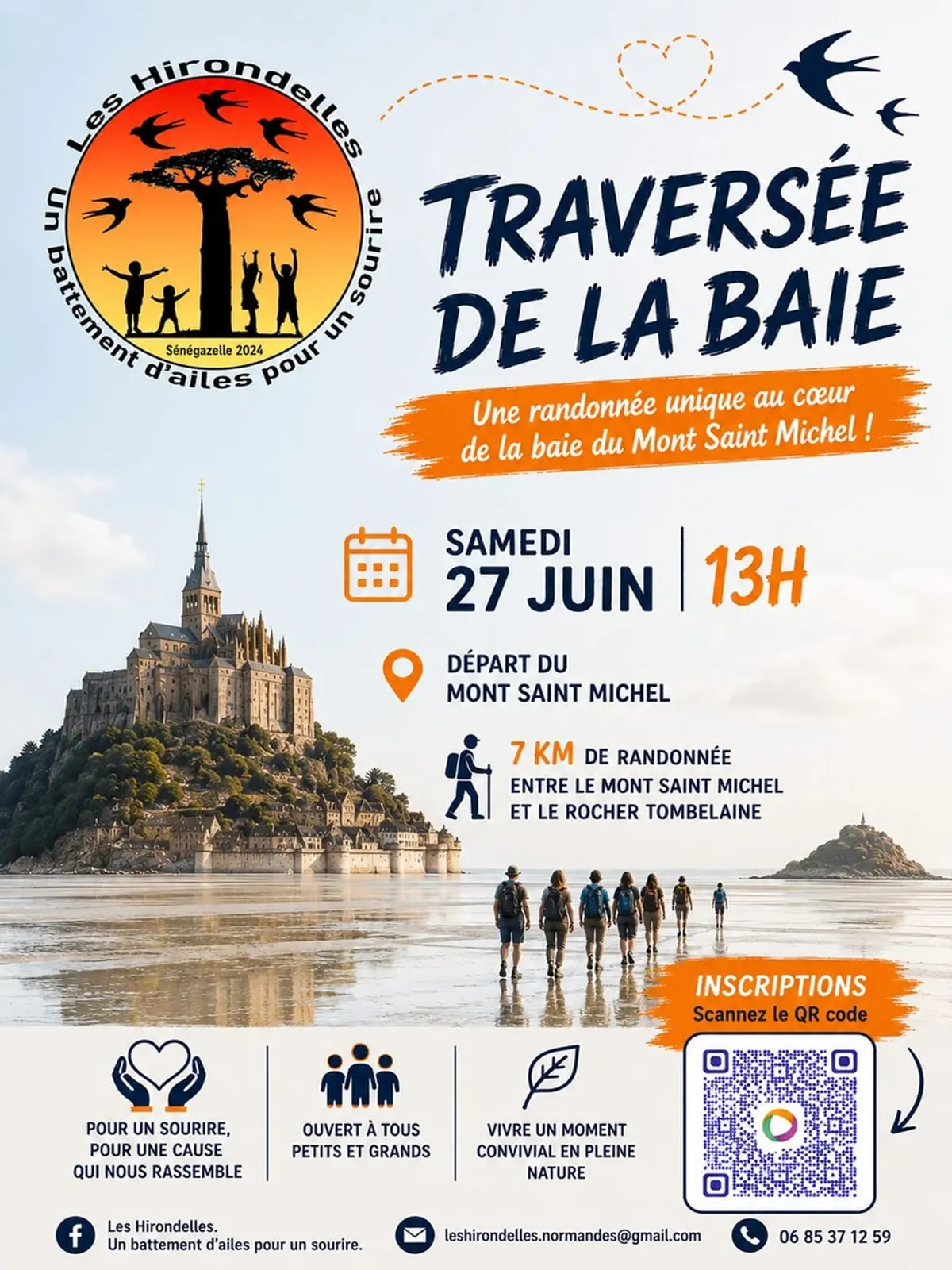 Evénement solidaire >Traversée de la baie