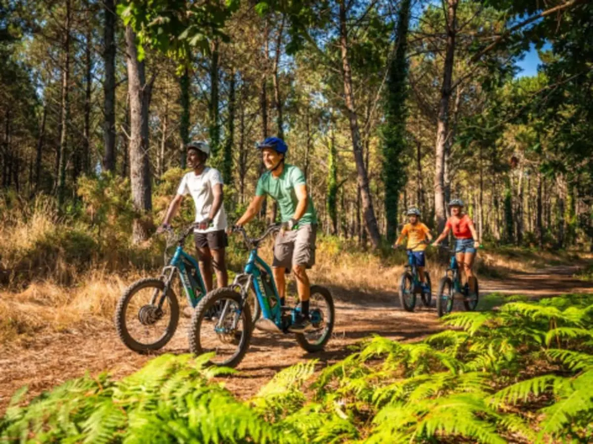 Excursion en forêt en trottinette électrique à Seignosse (40)