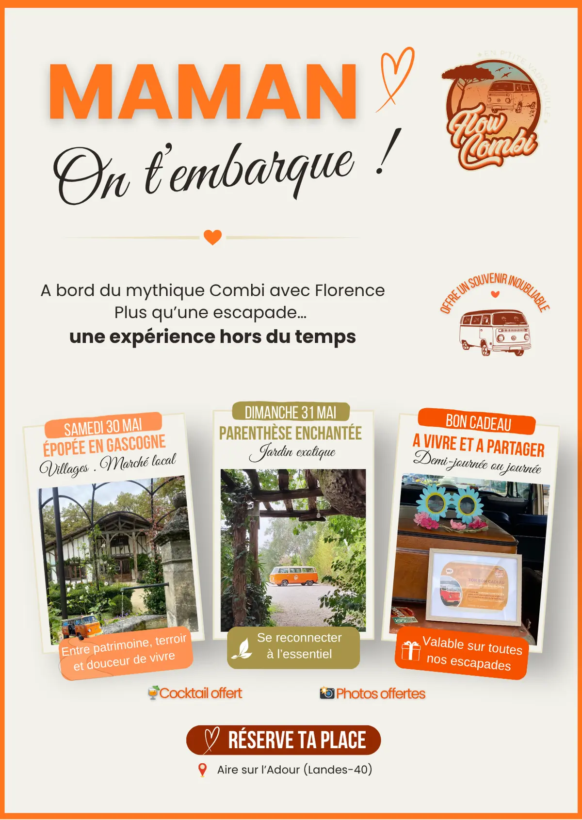 Excursion PARENTHÈSE ENCHANTÉE avec Flow Combi