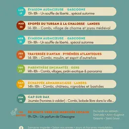 Excursions avec Flow Combi