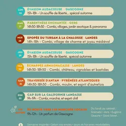 Excursions avec Flow Combi