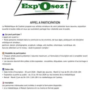 Exp'Osez - Exposition D'Artistes Amateurs - Appel A Candidature