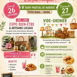 Expo bien-être, artisans locaux et vide grenier