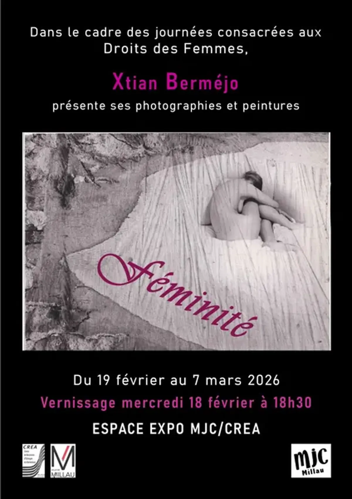 Expo de Xtian Berméjo  Féminité  -  Espace MJC / CREA