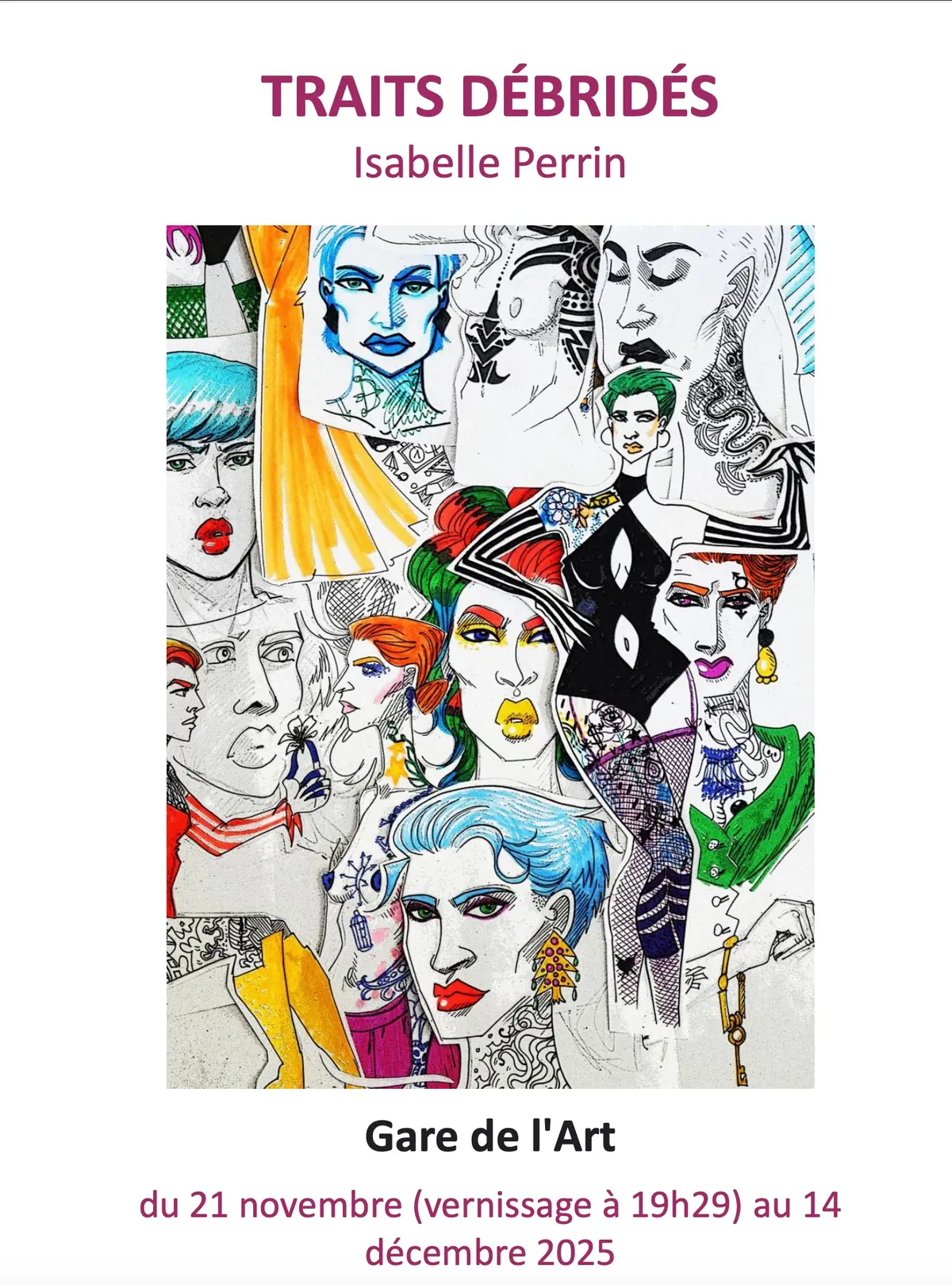 Expo Isabelle Perrin Traits débridés 