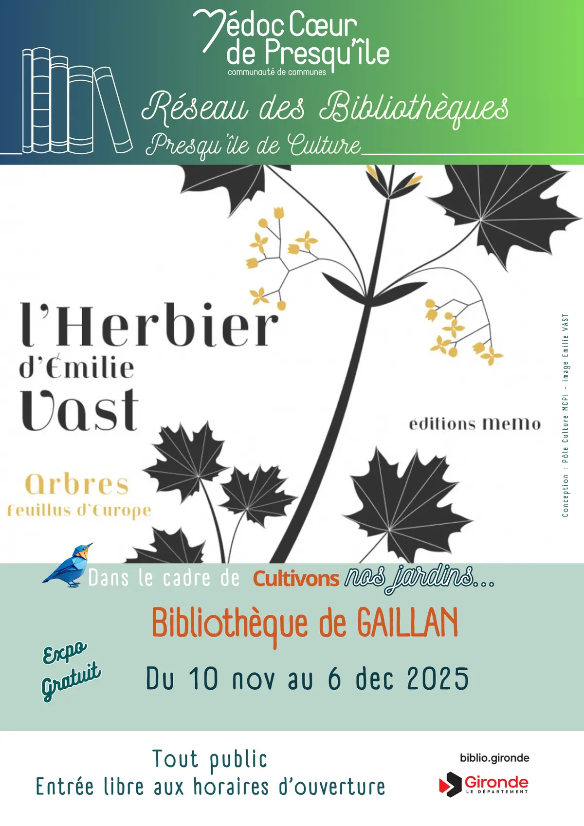 Expo les herbiers d'Emilie VAST les arbres feuillus