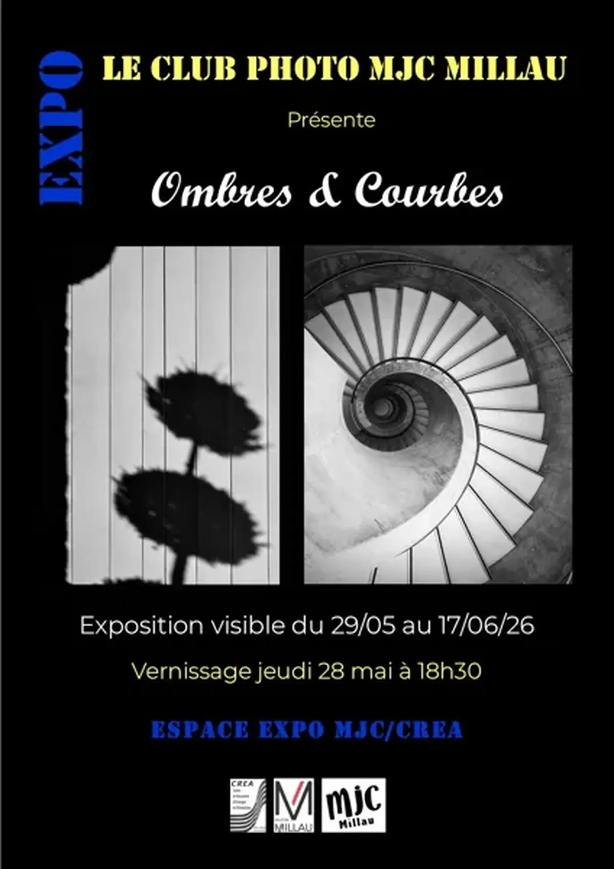 Expo photo  Ombres et Courbes  du club photo MJC -  Espace MJC / CREA