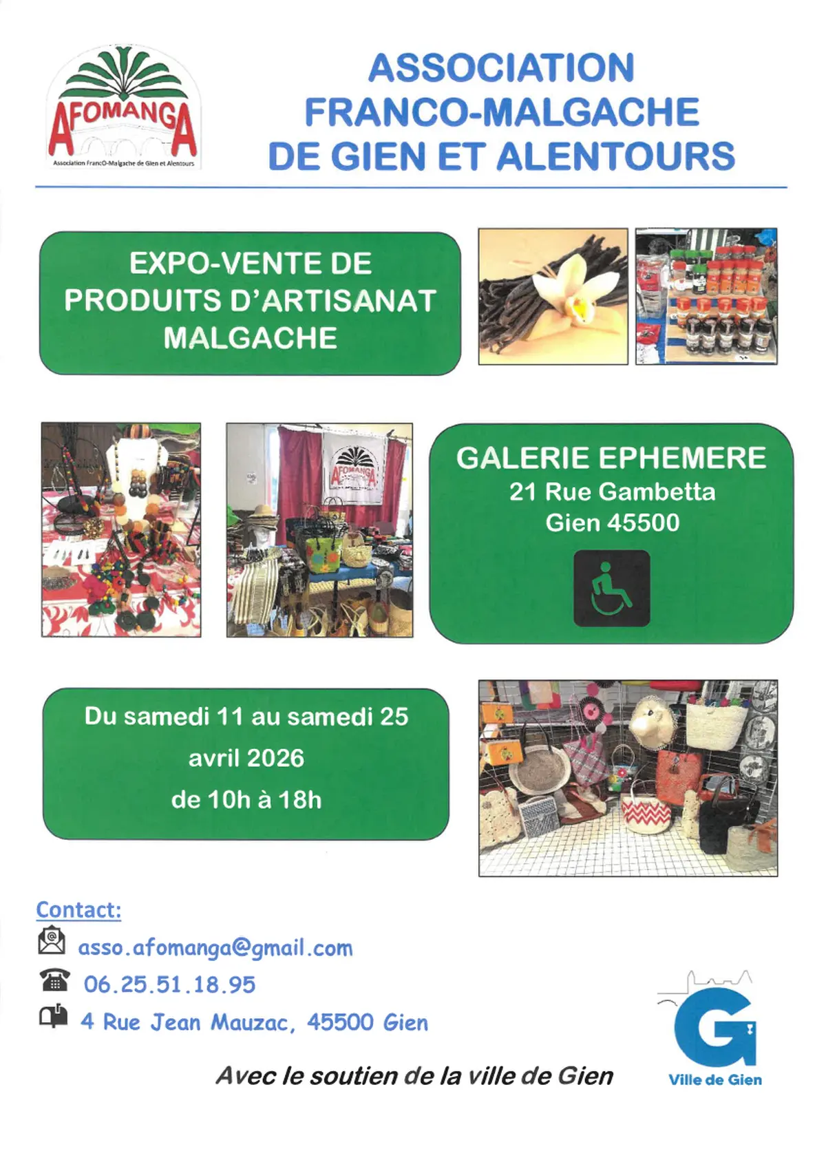 Expo-vente de produits d'artisanat malgache