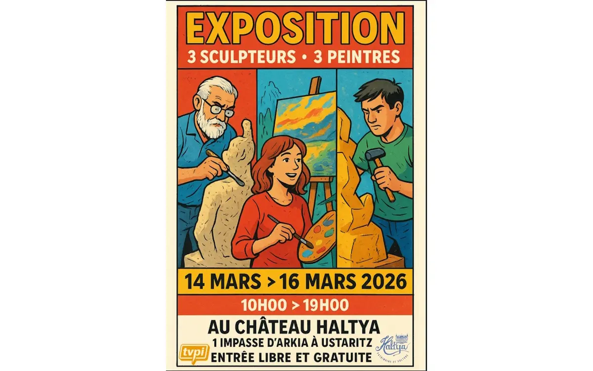 Exposition : 3 sculpteurs - 3 peintres