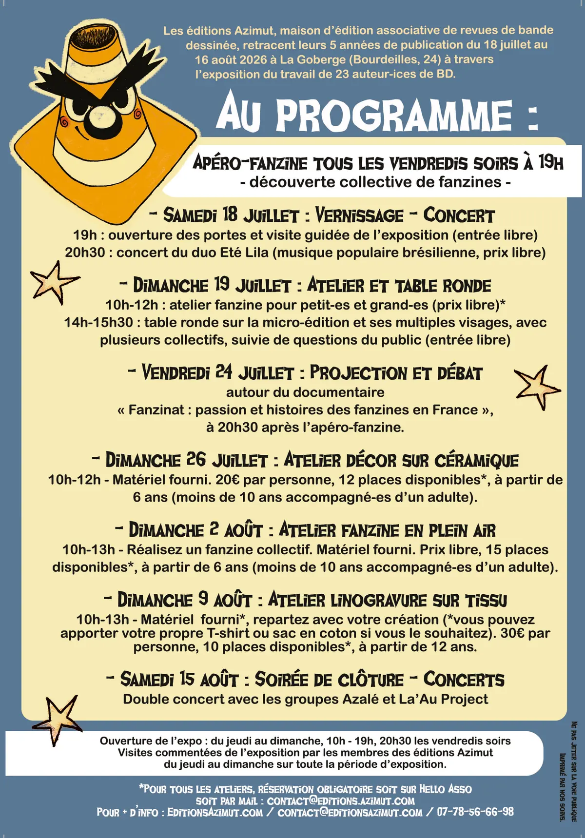 Exposition : 5 années azimutées