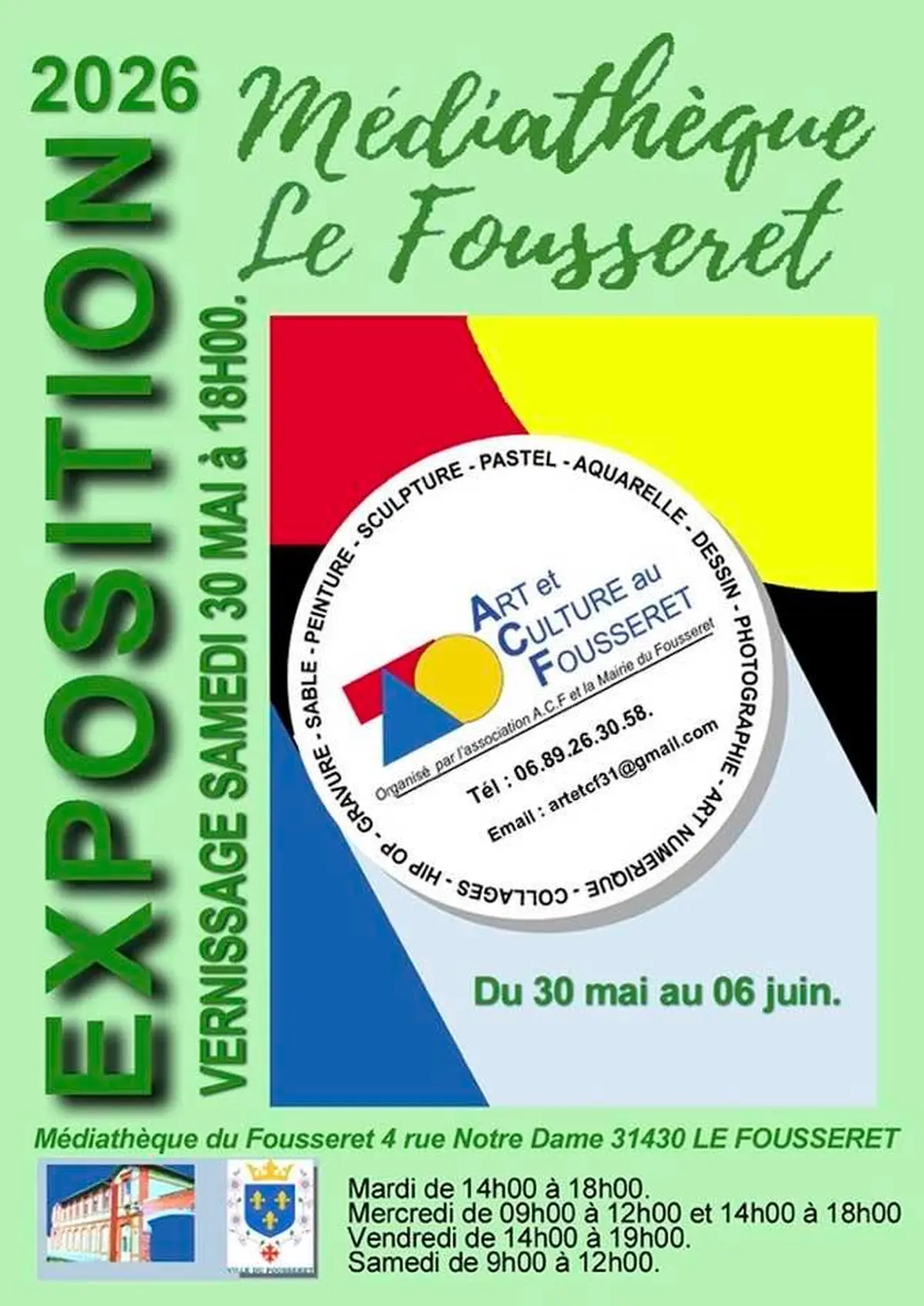 Exposition à La Médiathèque