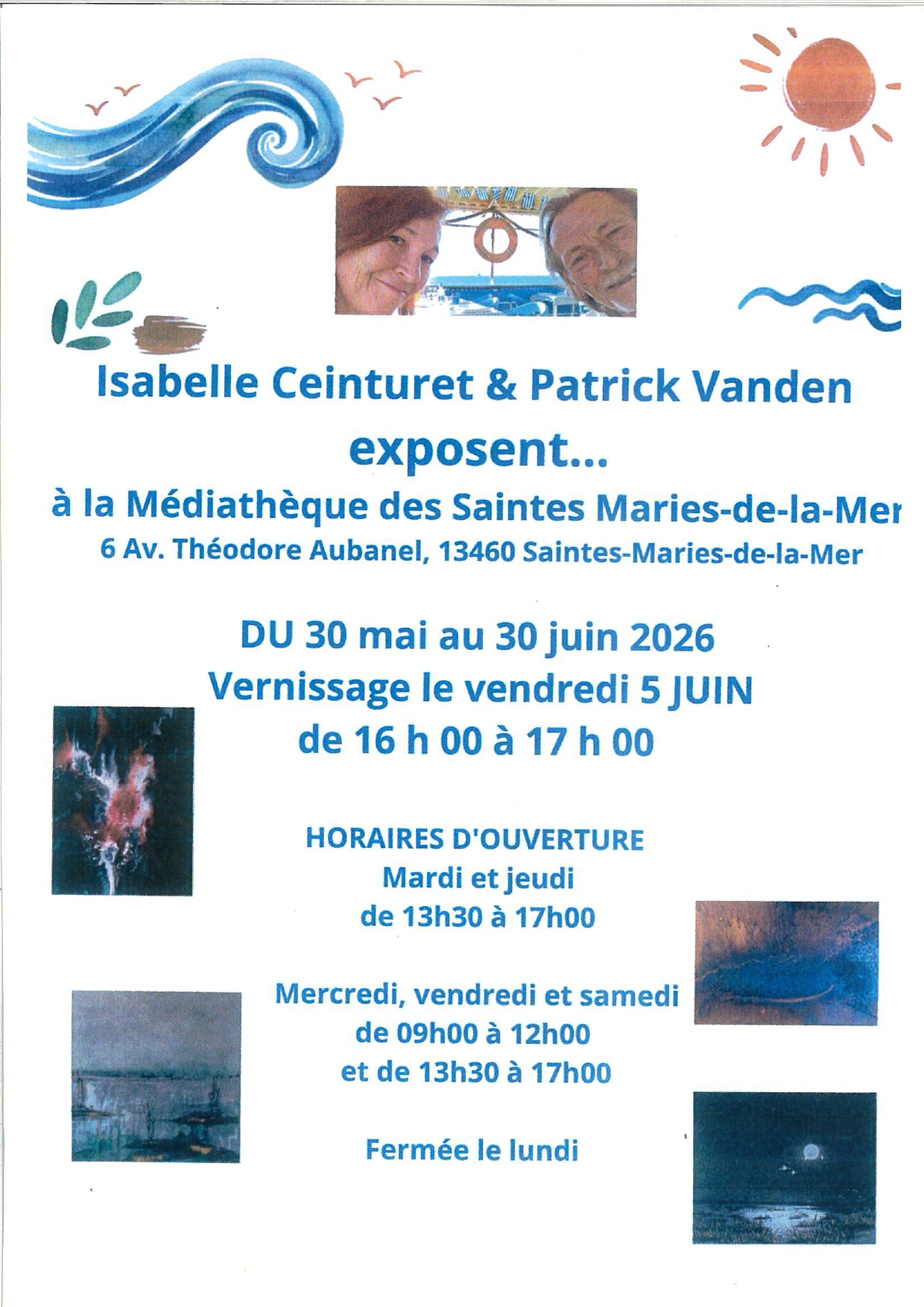Exposition à la médiathèque