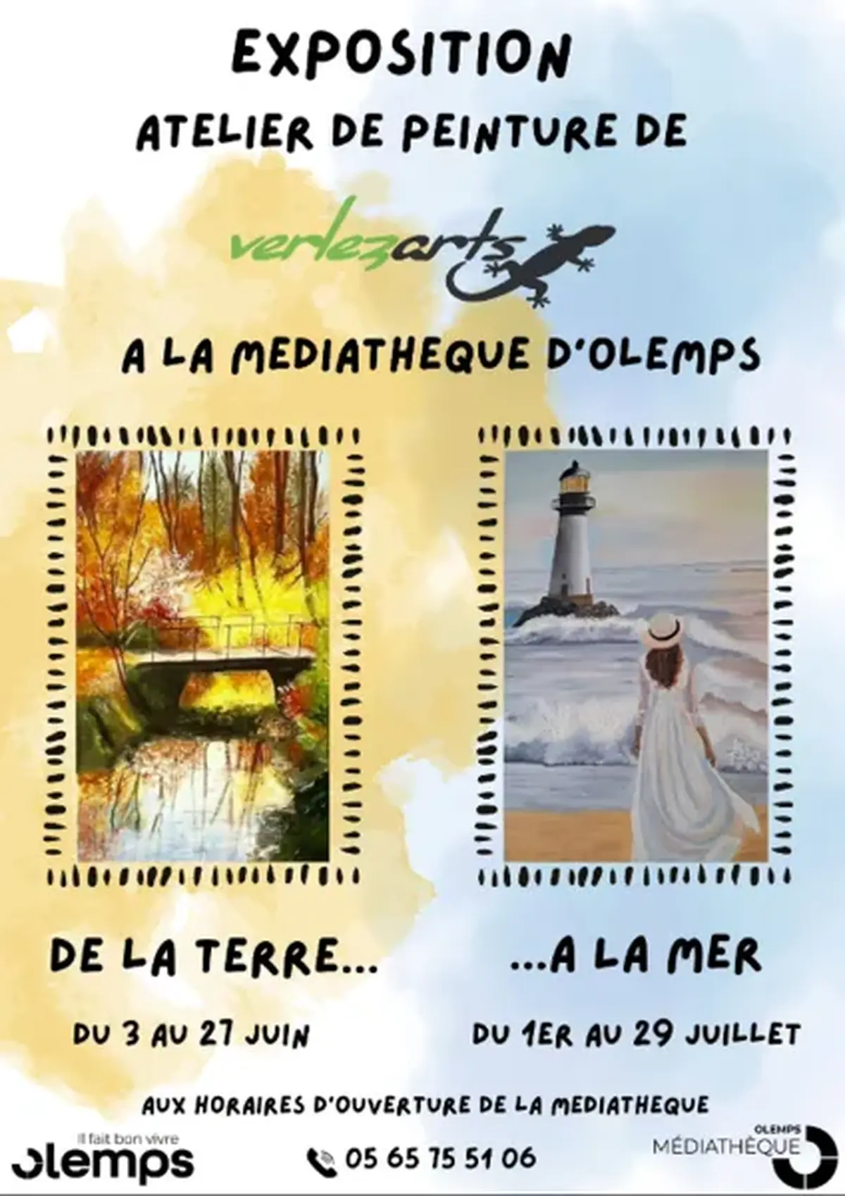 Exposition à la médiathèque De la terre...à la mer