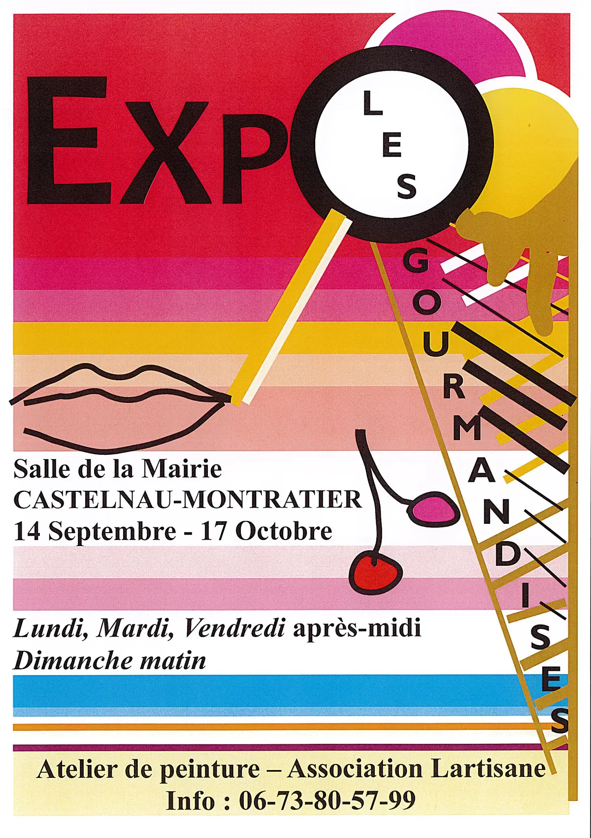 Exposition à la salle de la mairie: Les gourmandises