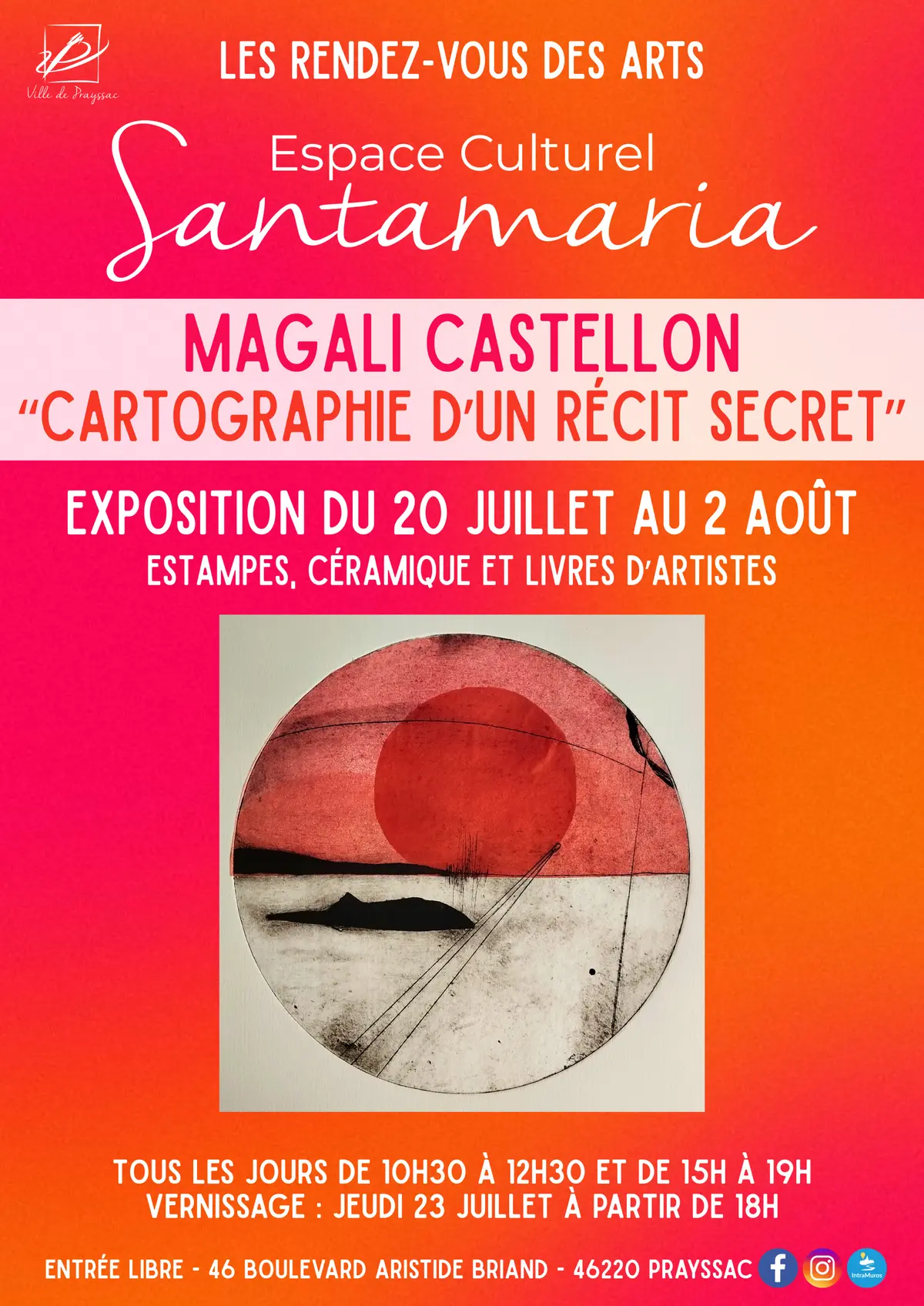 Exposition à Santamaria : Magali Castellon Cartographie d'un récit secret