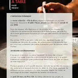 Exposition: A table ! Passé, présent  (Musée Labenche)