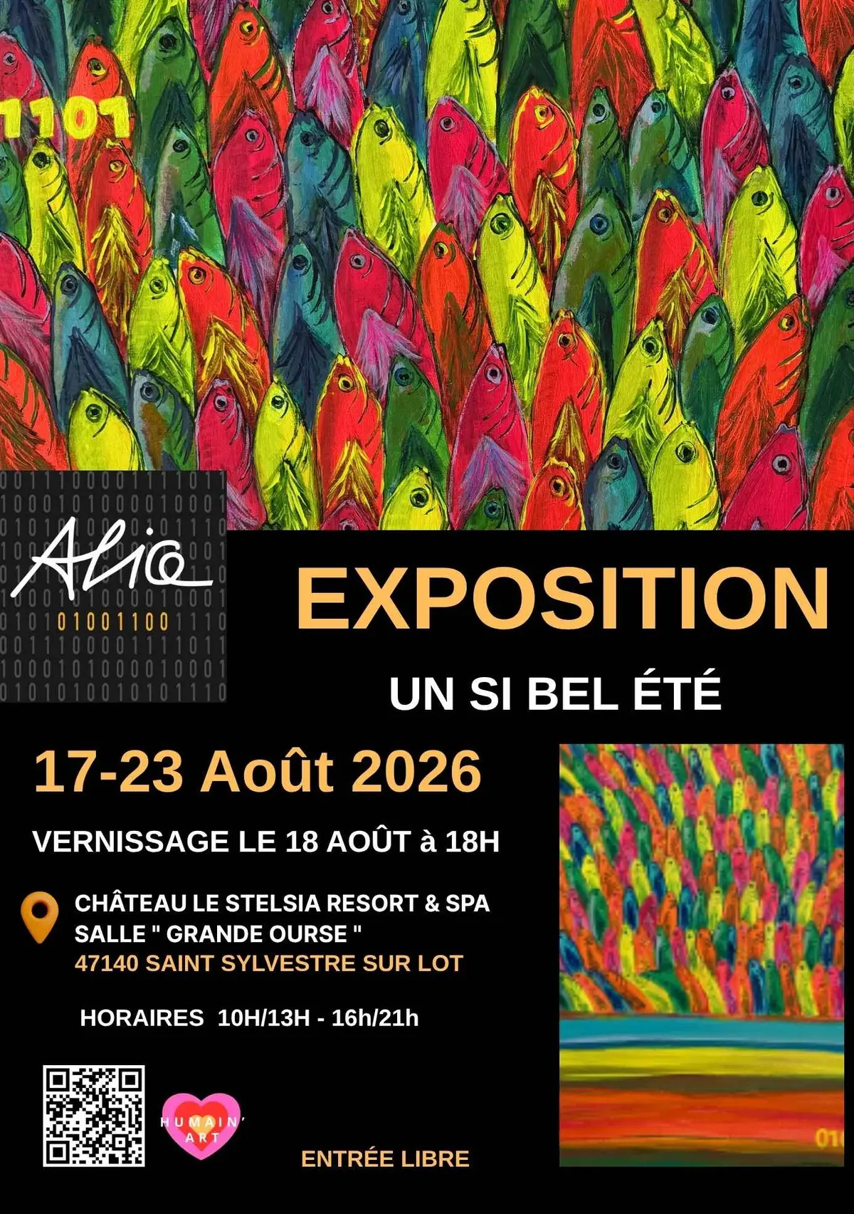 Exposition Alice 01001100 au Stelsia