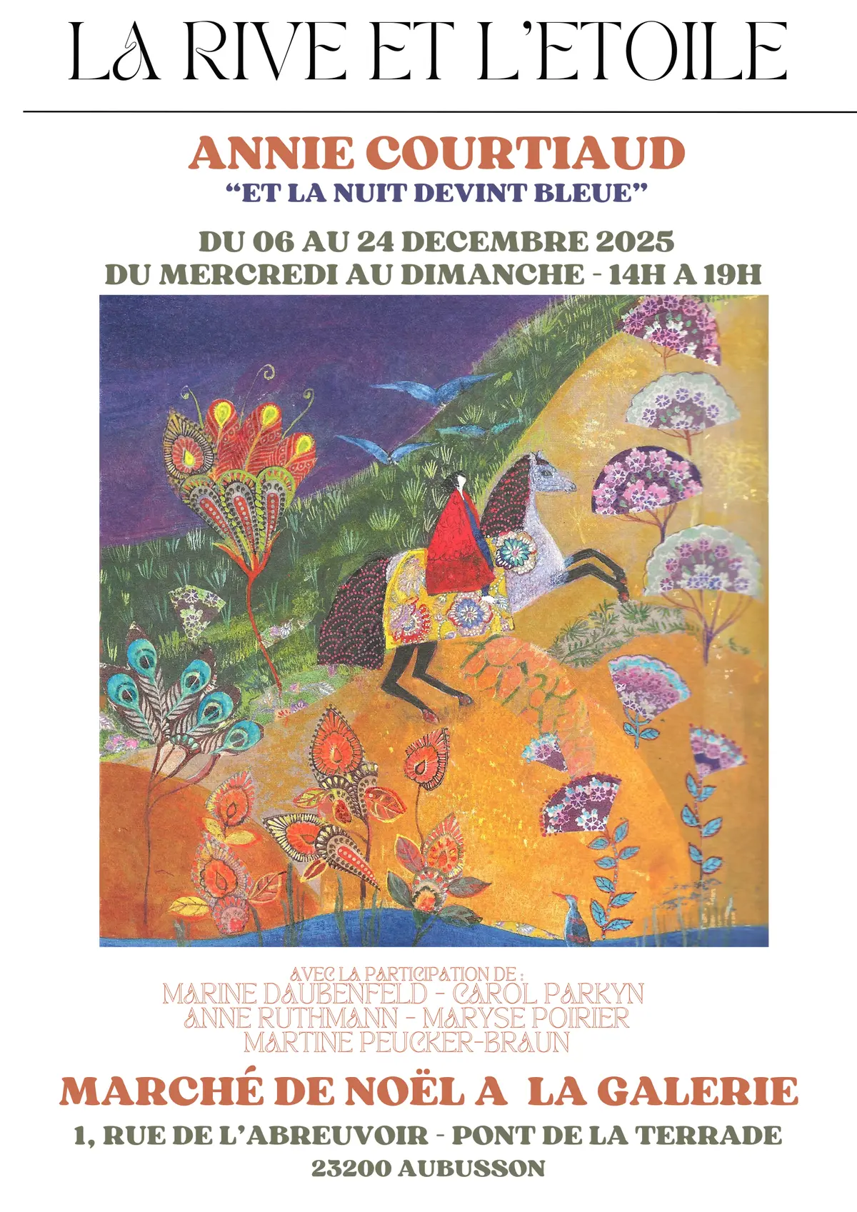 Exposition Annie Courtiaud et Marché de Noël de la galerie