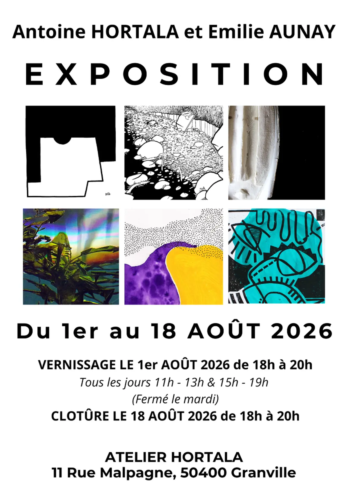Exposition : Antoine Hortala et Emilie Aunay