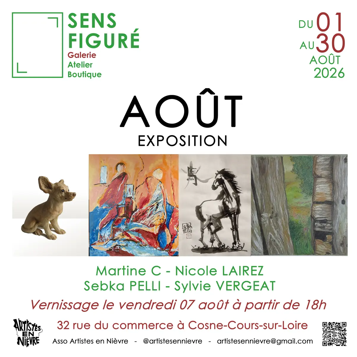 Exposition Août, dans la galerie de la Loire