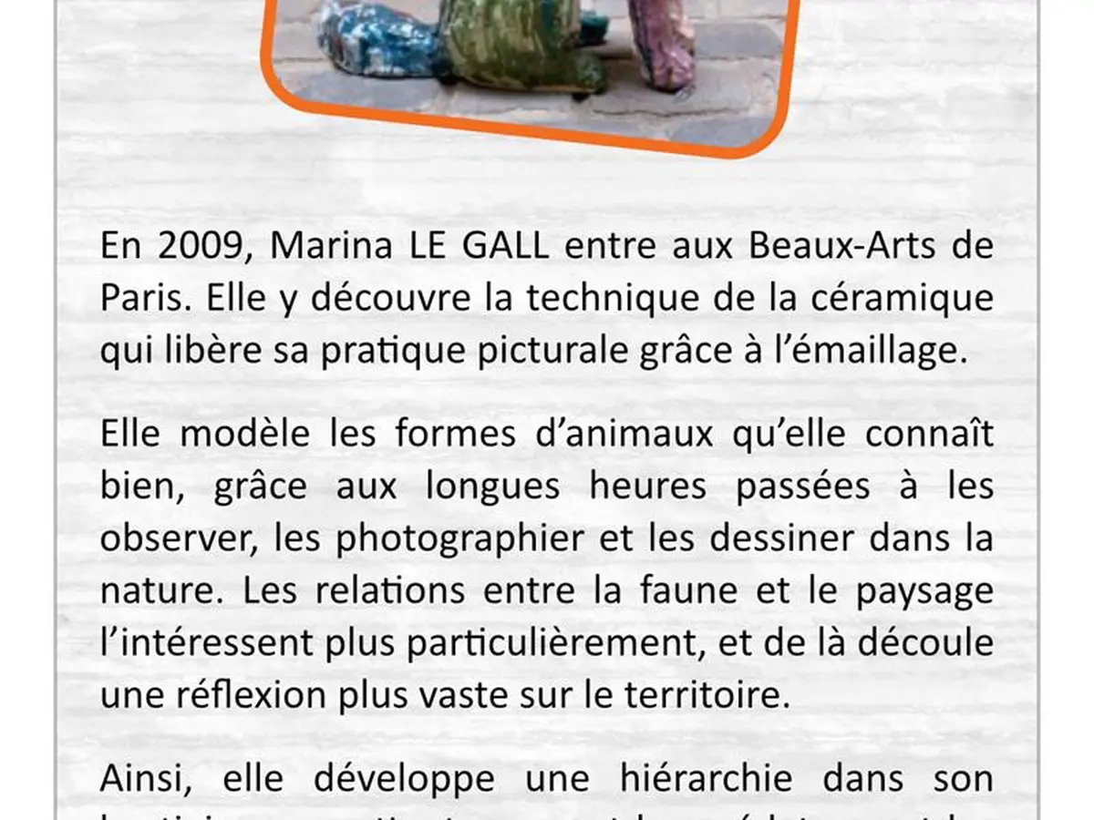Exposition - Appropriation du Sauvage, Marina Le Gall