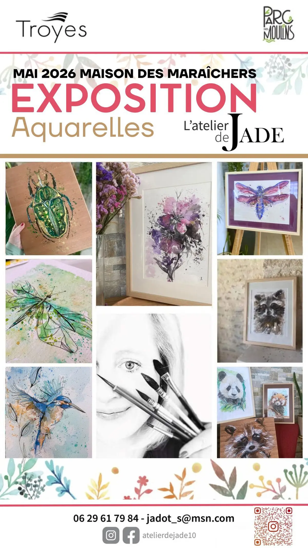 Exposition : Aquarelles par l'Atelier de Jade