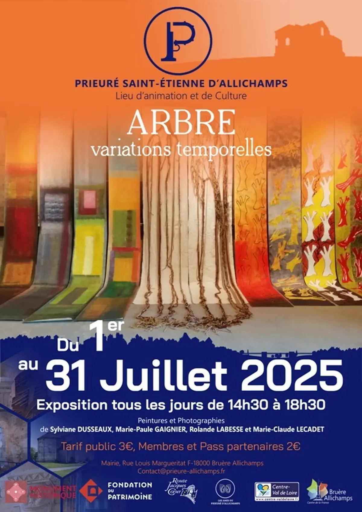Exposition ARBRE, variations temporelles