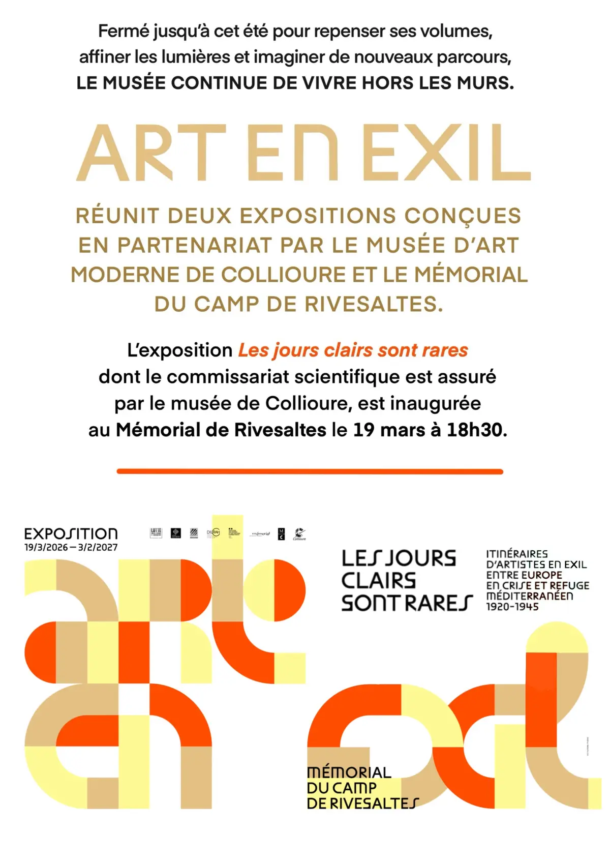 Exposition Art En Exil à Rivesaltes