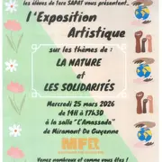 Exposition artistique des élèves de 1ere SAPAT de la MFR