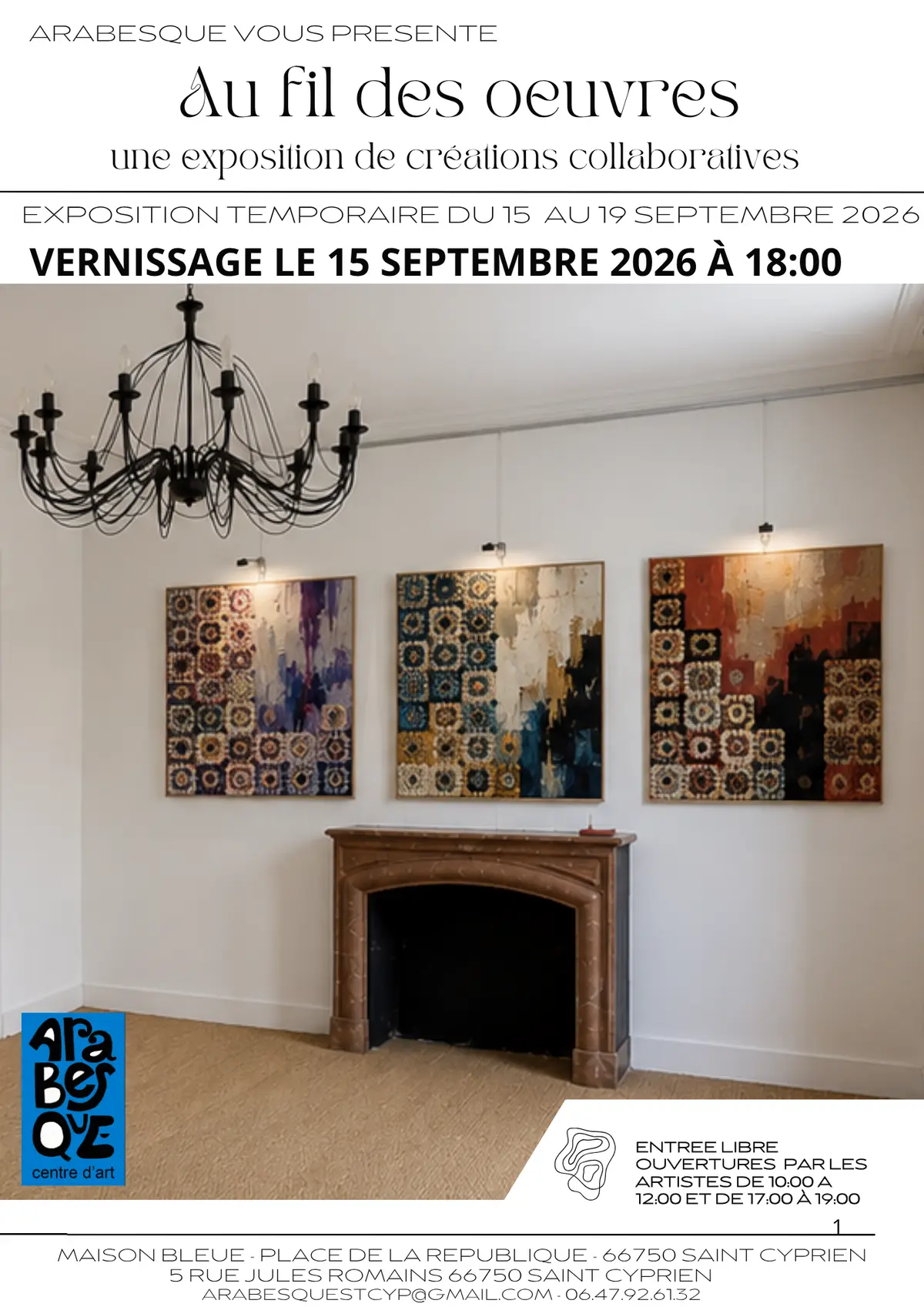 Exposition Au Fil Des Oeuvres - Une Exposition De Creations Collaboratives - Chez Arabesque
