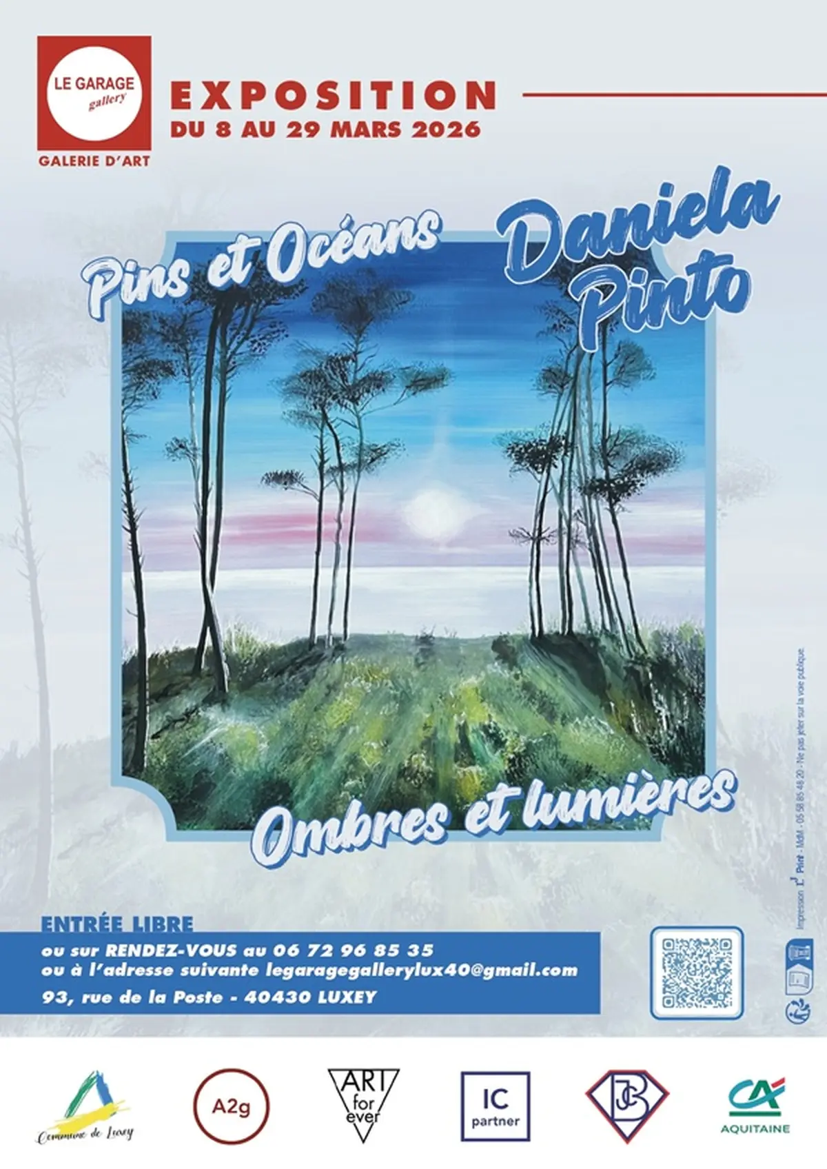 EXPOSITION au GARAGE Gallery LUXEY - Daniela PINTO