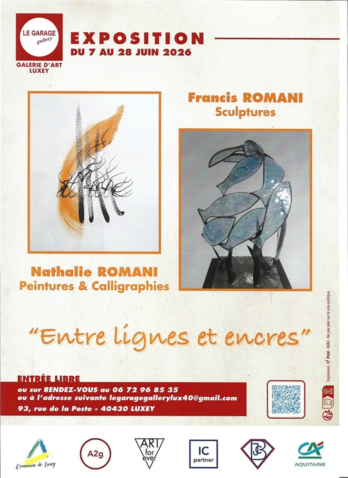 Exposition au GARAGE gallery - Nathalie et Françis ROMANI