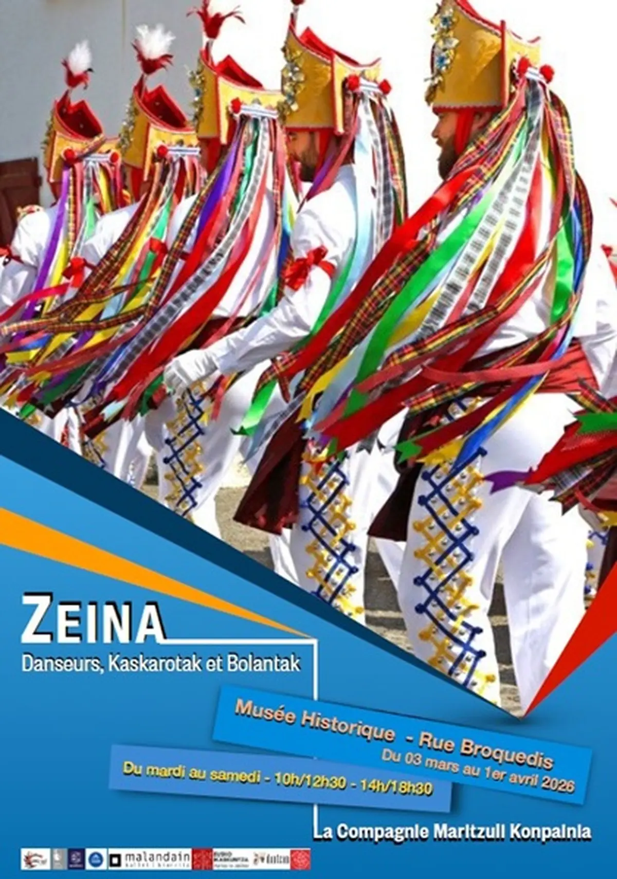 Exposition au musée historique : ZEINA - Danseurs, Kaskarotak et Bolantak