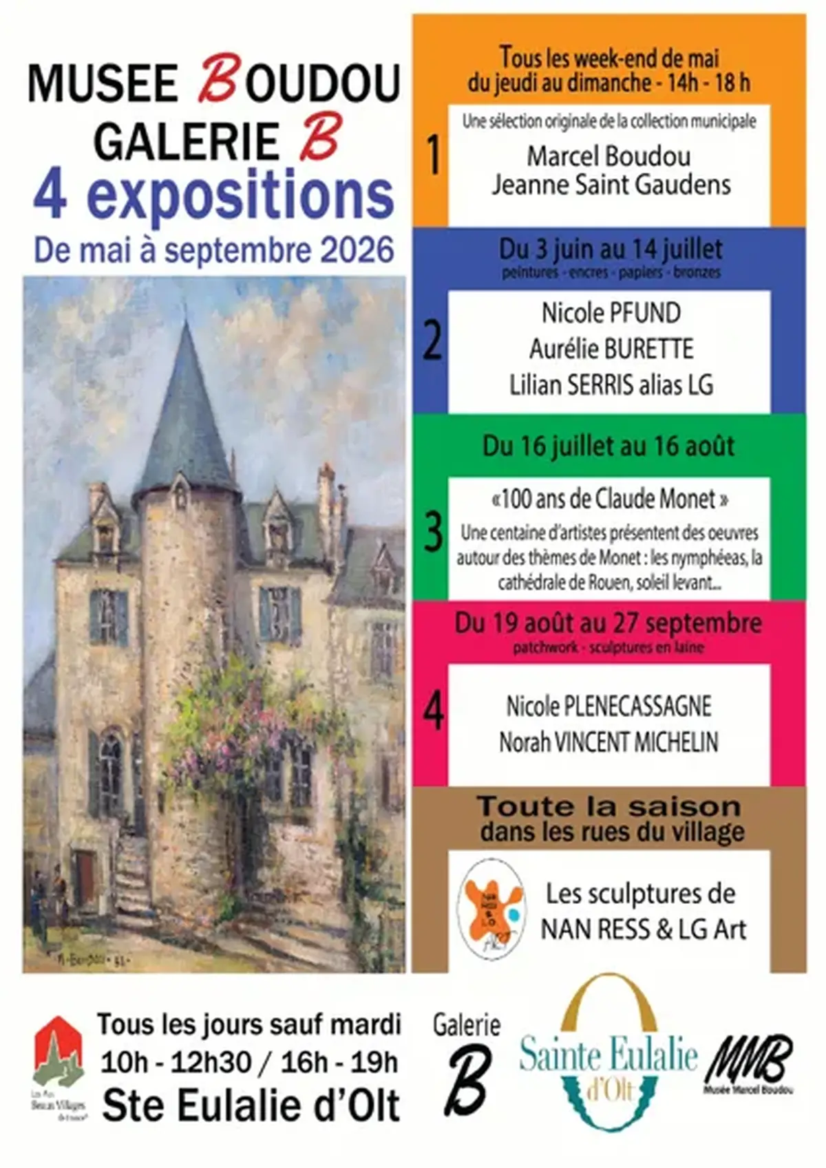 Exposition au Musée Marcel Boudou du 3 juin au 14 juillet