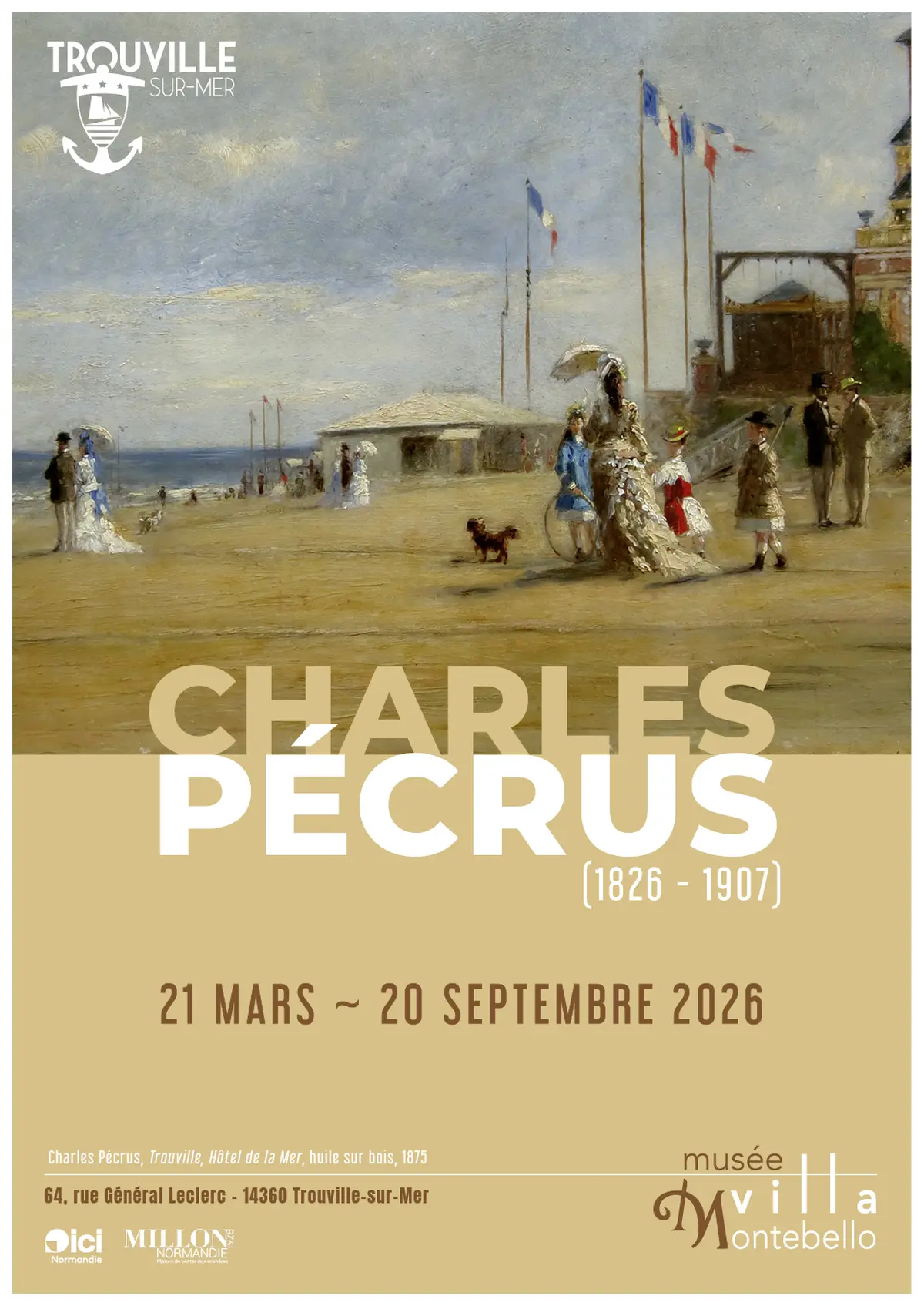Exposition au Musée Villa Montebello – Charles Pécrus (1826 - 1907)