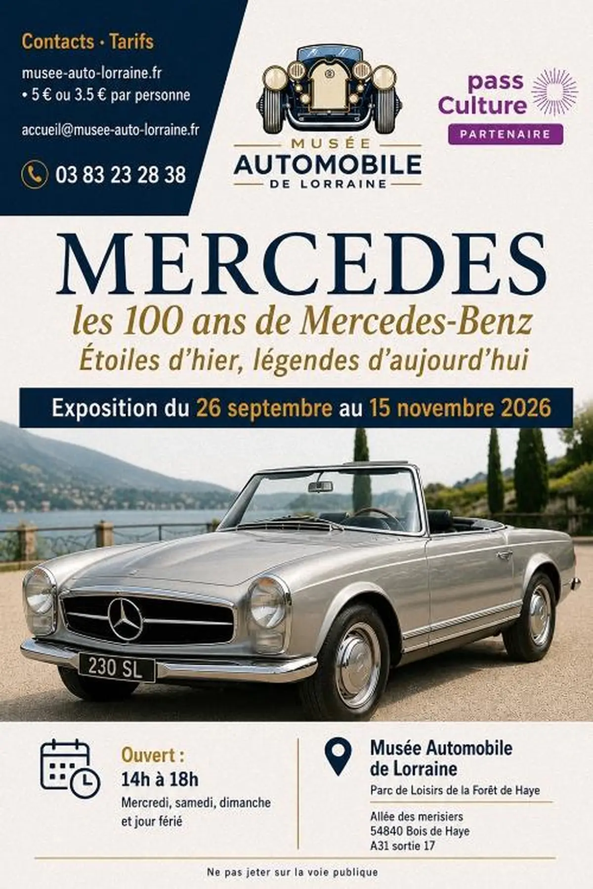 Exposition automobile - Mercedes, les 100 ands de Mercedes-Benz