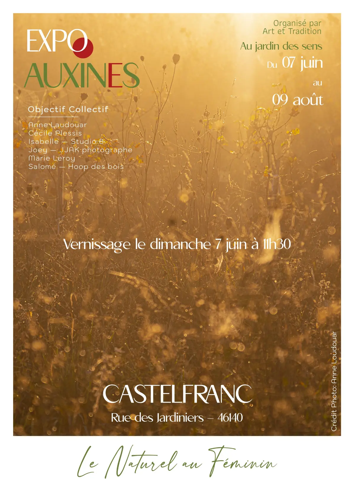 Exposition Auxines au Jardin des Sens