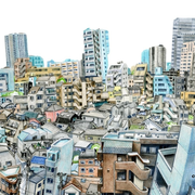 Exposition « Balade urbaine - Le Japon croqué par Florent Chavouet »
