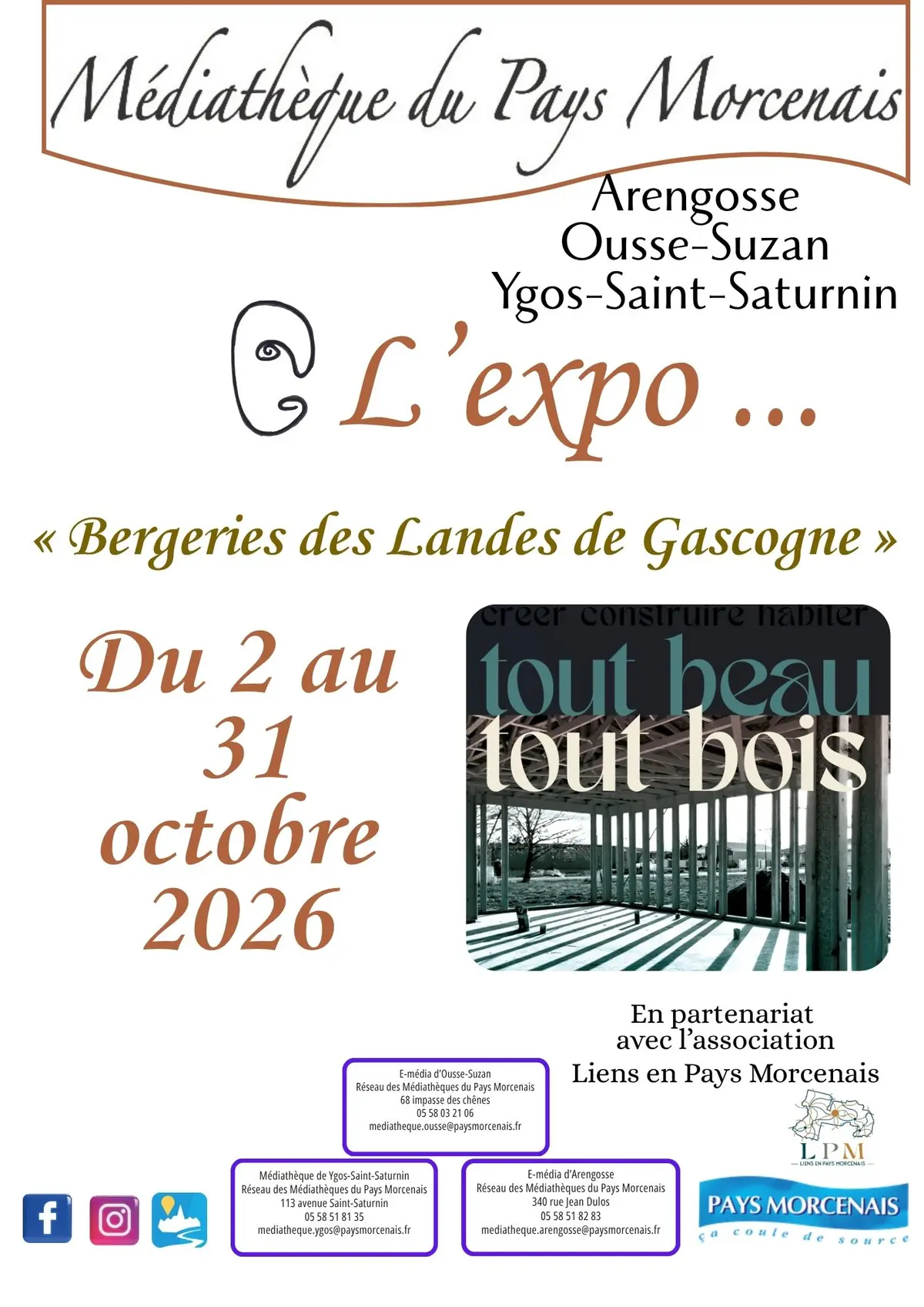 Exposition Bergeries des Landes de Gascogne - E-média Arengosse