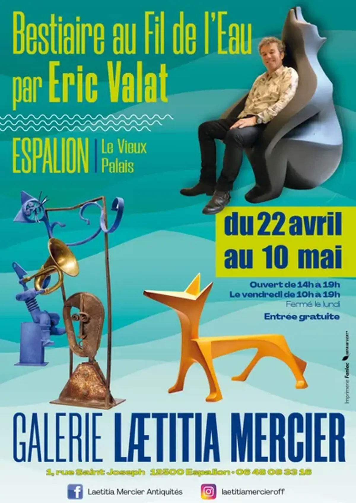 Exposition Bestiaire au fil de l'Eau par Eric Valat