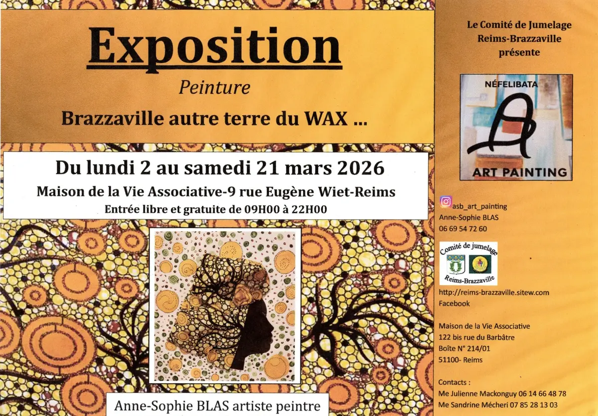 Exposition Brazzaville autre terre du wax...