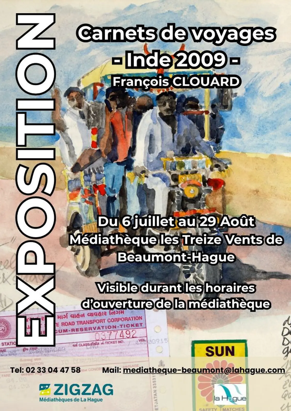 Exposition Carnets de voyage – François Clouard