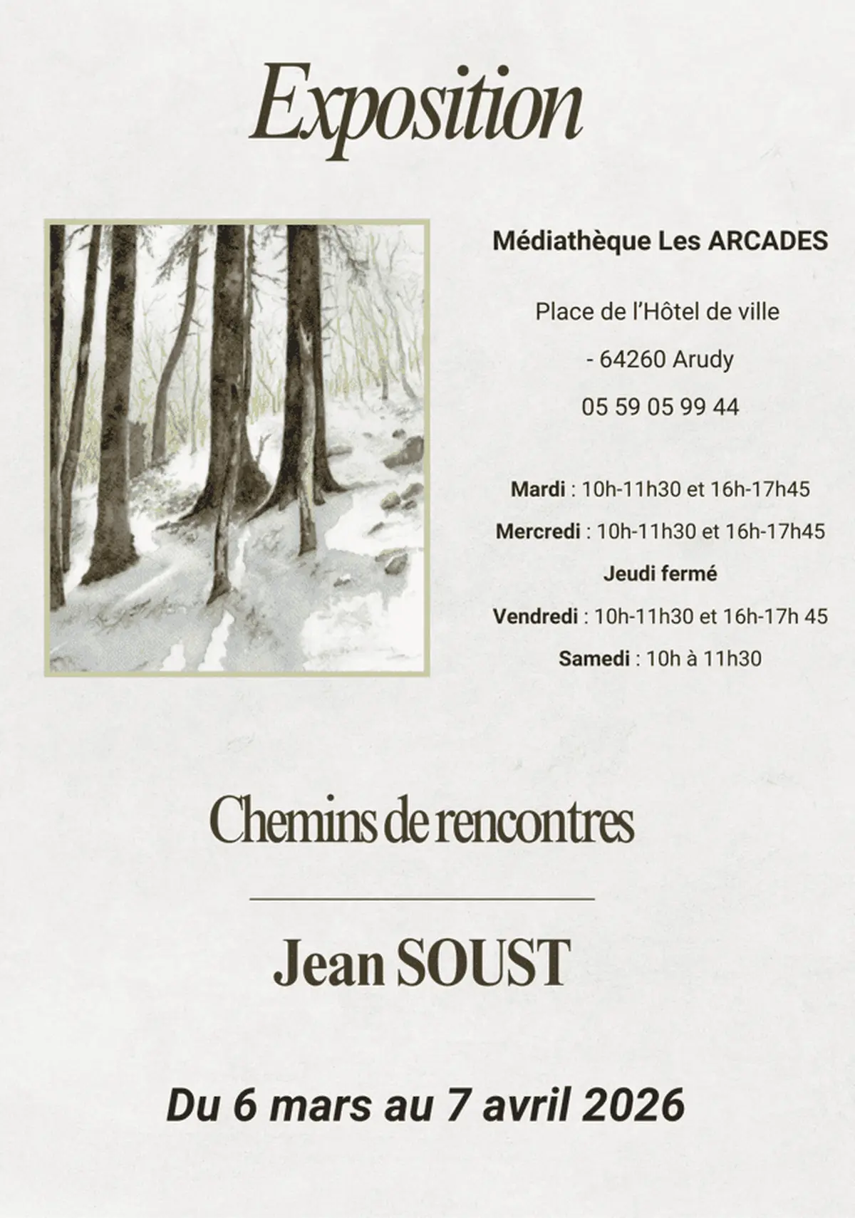 Exposition : Chemins de rencontres - Jean Soust
