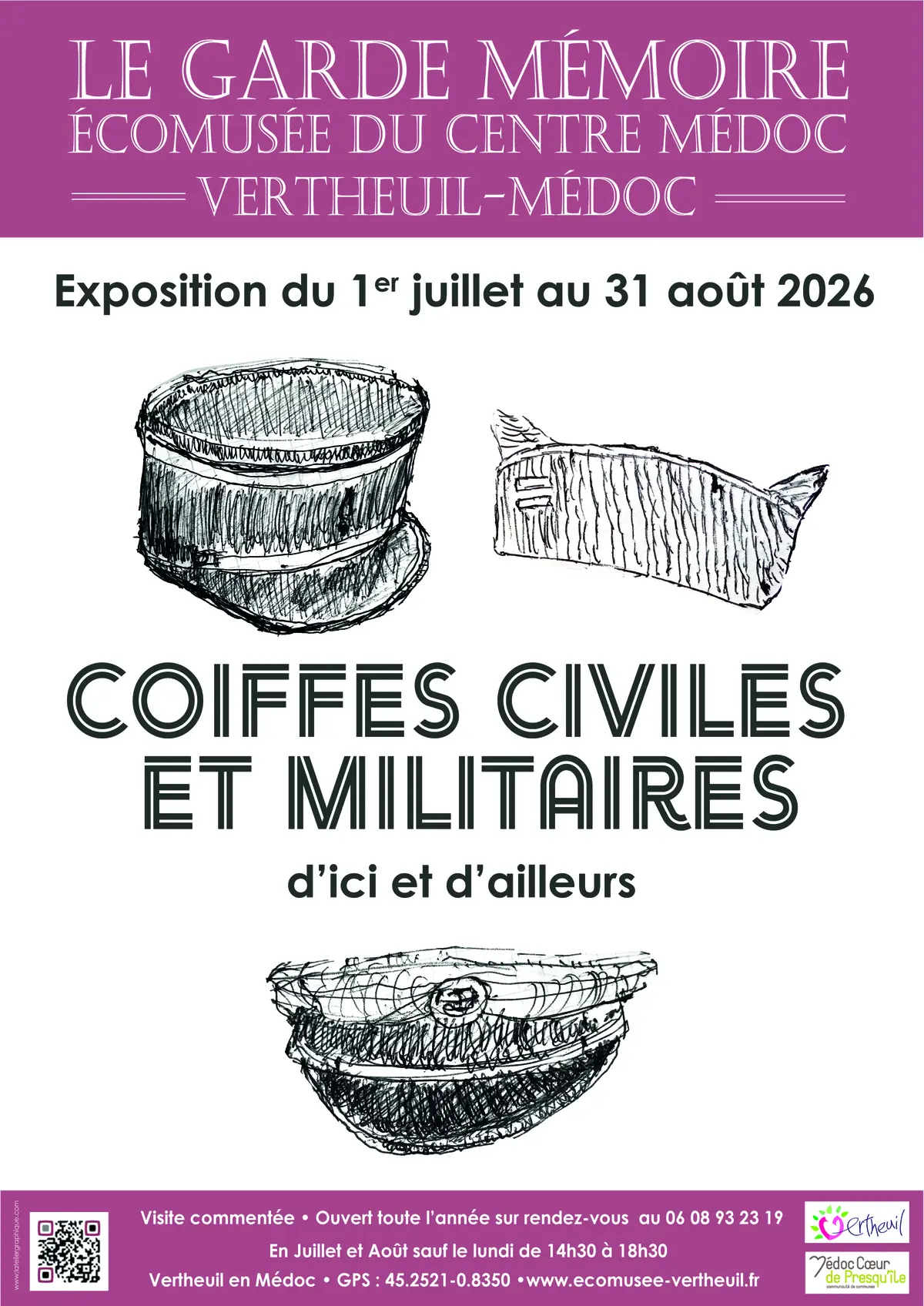 Exposition : coiffes civiles et militaires d'ici et d'ailleurs