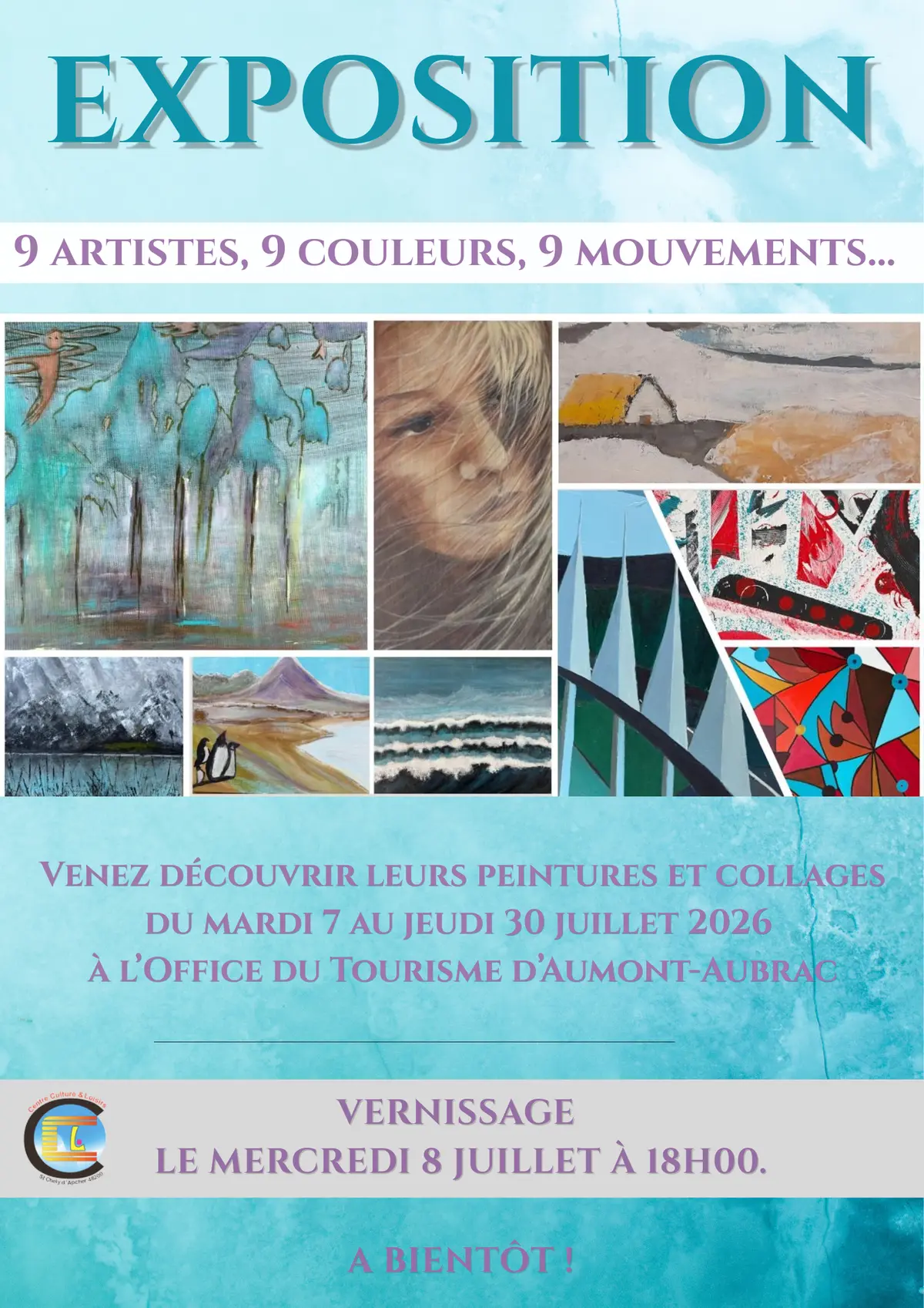 Exposition Collective : 9 Artistes, 9 Couleurs, 9 Mouvements...