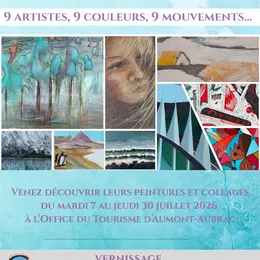 Exposition Collective : 9 Artistes, 9 Couleurs, 9 Mouvements...