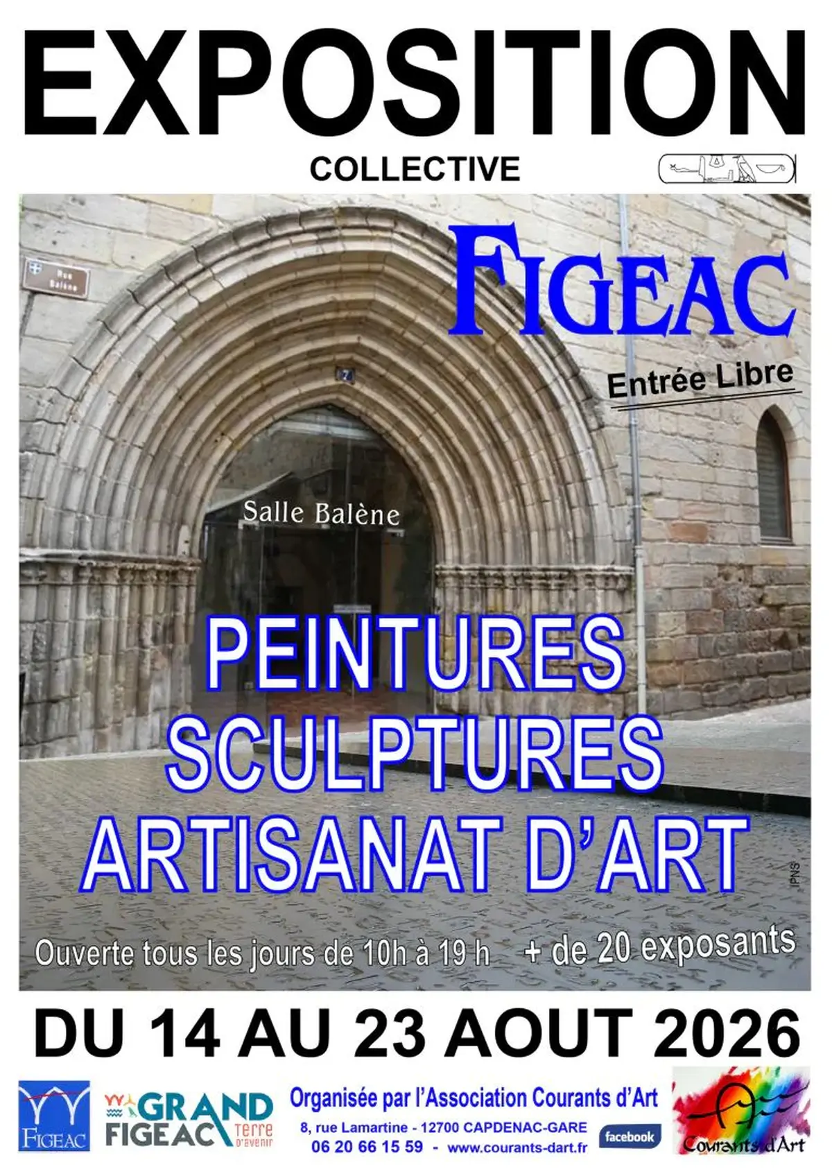 Exposition collective Courants d'Art à Figeac