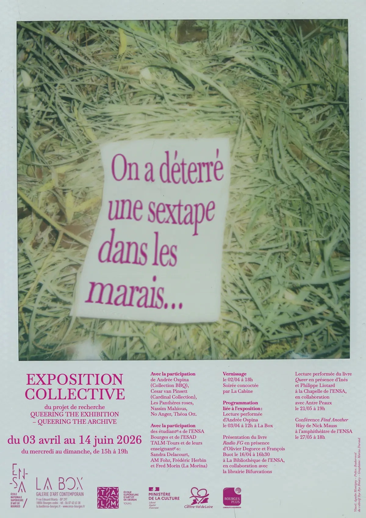 Exposition collective « On a déterré une sextape dans les marais… »