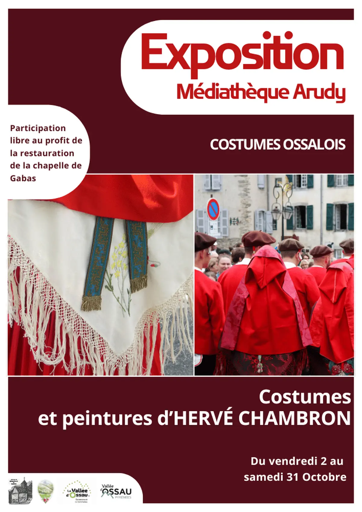 Exposition : Costumes ossalois et vision du peintre Hervé Chambron